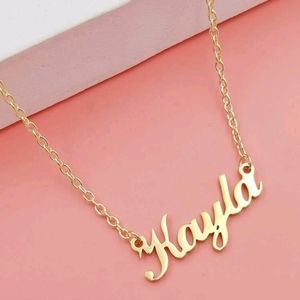 Name Letter Charm Necklace